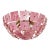 Pink Vitrail Glass Sputnik Flush Mount Chandelier Mid-Century Inspired Art Lighting For Sale