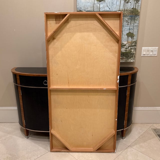 Coastal 1990s A. Wickey Painted on Wood For Sale - Image 3 of 7