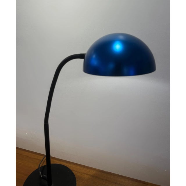 Mid-Century Modern Postmodern Adjustable Blue Desk Lamp by Conran for Habitat, 1983 For Sale - Image 3 of 10
