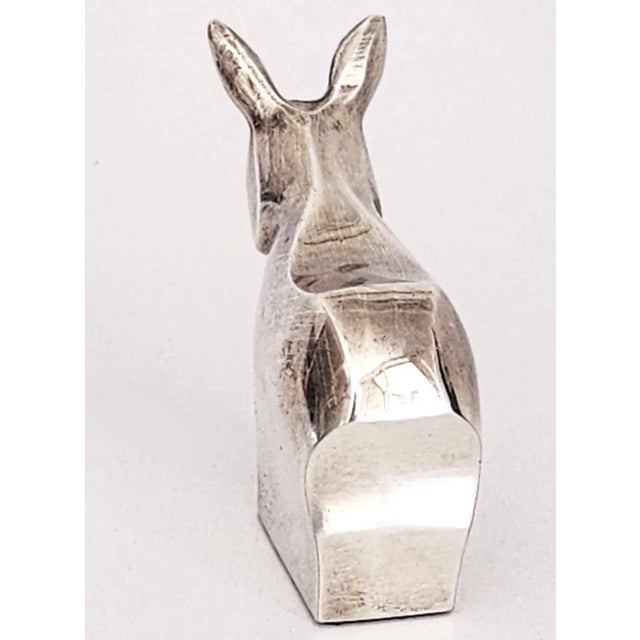 Dansk 1980s Dansk Silverplated Donkey Paperweight Figurine Designed by Gunnar Cyrén For Sale - Image 4 of 10