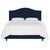 This fully upholstered bed has a unique headboard shape, allowing you to chart a course for a bedroom retreat that is at...