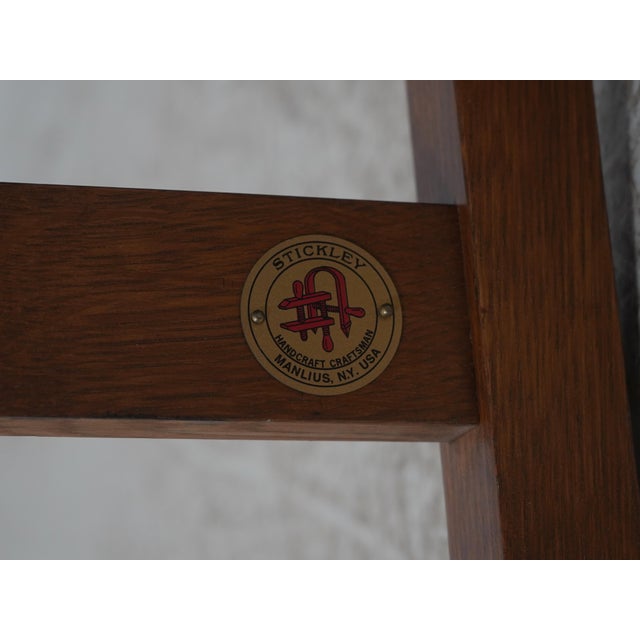 Set of 6 Stickley Arts & Crafts Mission Oak Dining Chairs For Sale - Image 16 of 18