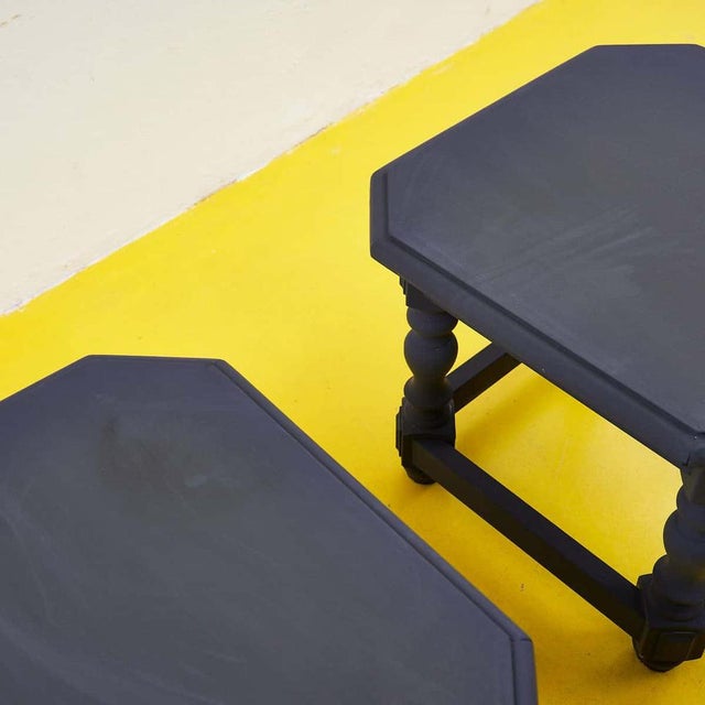 Black Coffee Tables, Set of 2 For Sale - Image 4 of 6