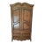 Vintage Drexel Heritage Brittany Collection Louis XV French Provincial Armoire Carved Wood Wardrobe For Sale