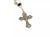 Contemporary Onyx Beads 800 Silver Cross Rosary Pendant Necklace For Sale - Image 3 of 8