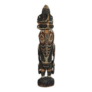 Tribal Oceanic Papua-New Guinea Standing Ancestor Figure Sculpture For Sale