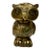 Brass Owl Figurine Vintage Statue Decor Bird Sculpture Purchased in Munich, Germany For Sale