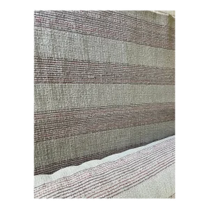 Vintage Ralph Lauren Oatmeal Tweed Stripe Fabric- 12 Yards Available