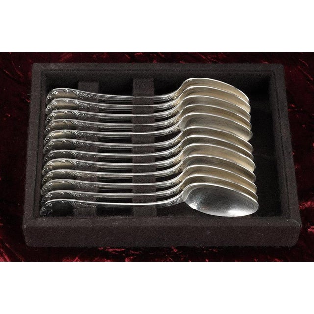 Louis XV Silver-Plated Flatware, 1900s, Set of 51 For Sale - Image 14 of 18