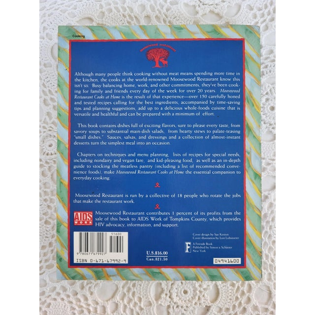 1990s Moosewood Restaurant Cooks at Home Cookbook, 1994 For Sale - Image 5 of 9