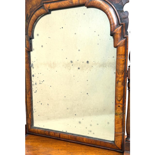 Wood Georgian Walnut Dressing Table Mirror, 1720 For Sale - Image 7 of 16