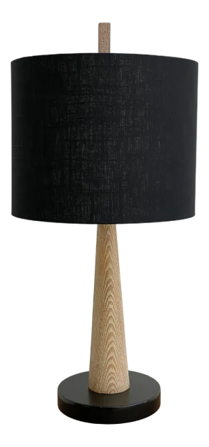 1940’s Cerused Finish Oak Table Lamp