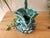 Vintage Sculptural Green Lava Glaze Ceramic Ewer With Scroll Handle For Sale - Image 14 of 18
