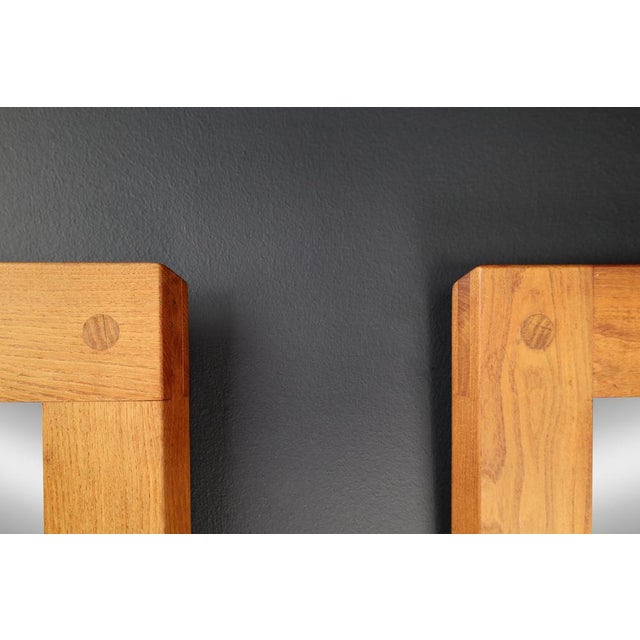 Mid-Century Modern Mirrors in Elm by Pierre Chapo, France, 1970s, Set of 2 For Sale - Image 15 of 18