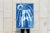 This is an exclusive handprinted unique cyanotype that takes its inspiration from the mid-century modern shapes and the...
