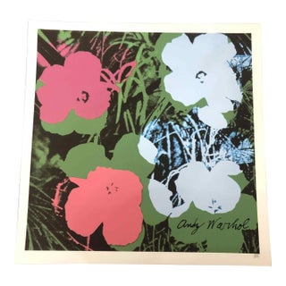 1990s After Andy Warhol "Poppy Flowers" Lithograph For Sale