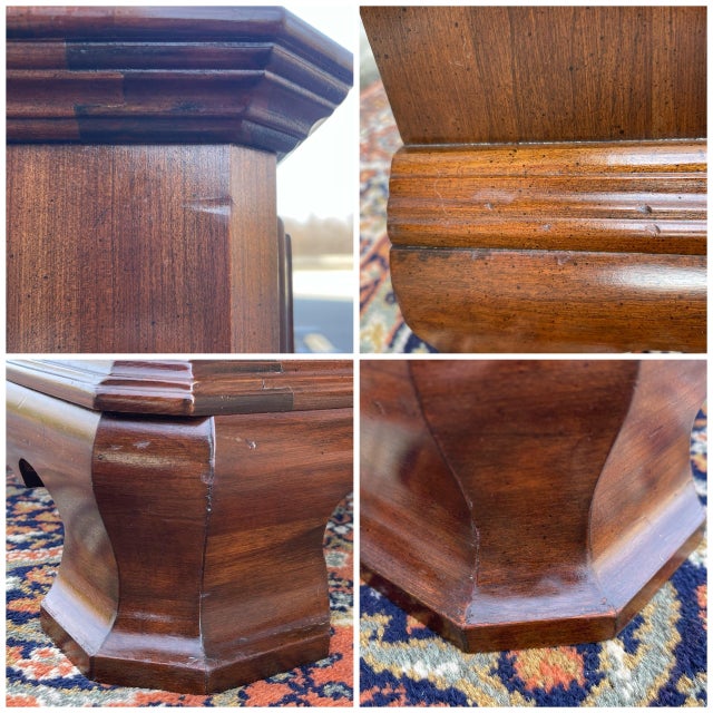 1970s Ethan Allen Georgian Court Collection Chippendale Cherry Nightstand With Drawer (11-5226) For Sale - Image 12 of 12