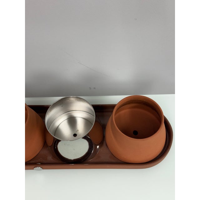 Modern Georg Jensen Terra Tray + Three Pots Set For Sale - Image 3 of 12