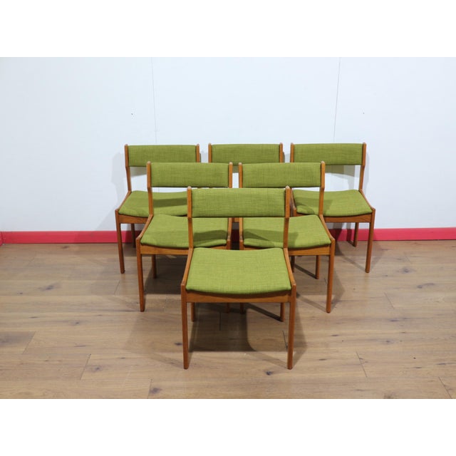 Mid 20th Century Mid Century Modern Vintage Teak Danish Dining Chairs X 6 For Sale - Image 5 of 15