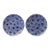 A Pair of Vintage Moroccan Safi Hand-Painted Ceramic Platters / Shallow Bowls For Sale