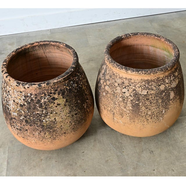 Ceramic Pair of Provincial 19th Century Biot Terracotta Jars For Sale - Image 7 of 11
