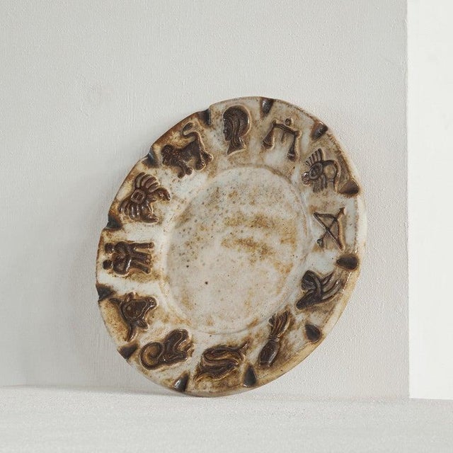 Belgian Zodiac Studio Pottery Dish from Armogrès, 1960s For Sale - Image 3 of 10