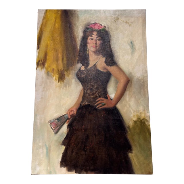 Mid 20th Century “Spanish Dancer” by Samuel Edmund Oppenheim For Sale