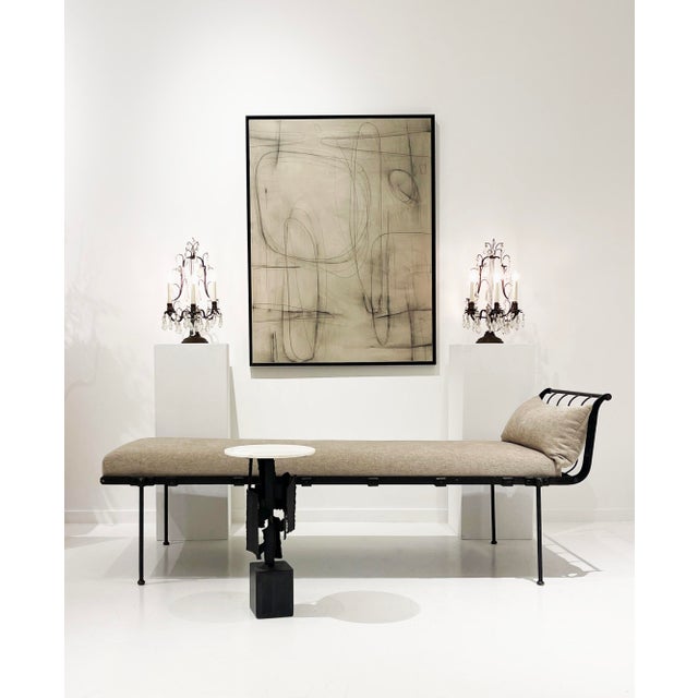 1940s Crystal Girandole Table Lamps, Bronze Finish, Made by Boler Accent Lighting - A Pair For Sale - Image 4 of 17