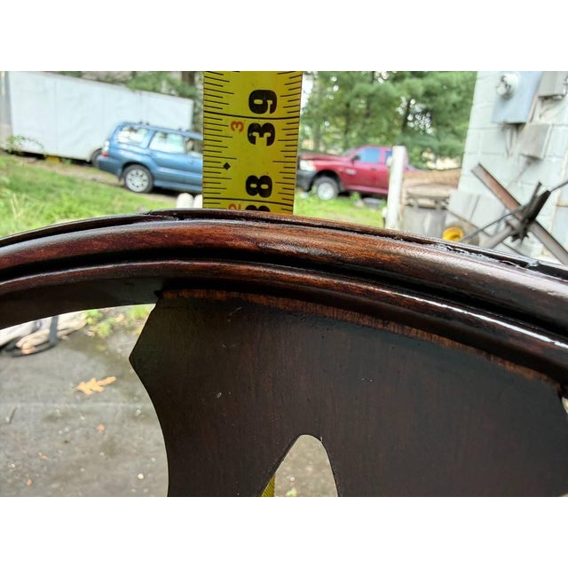 Vintage Windsor-Style Hoop-Back Rush Seat Armchair For Sale - Image 11 of 15