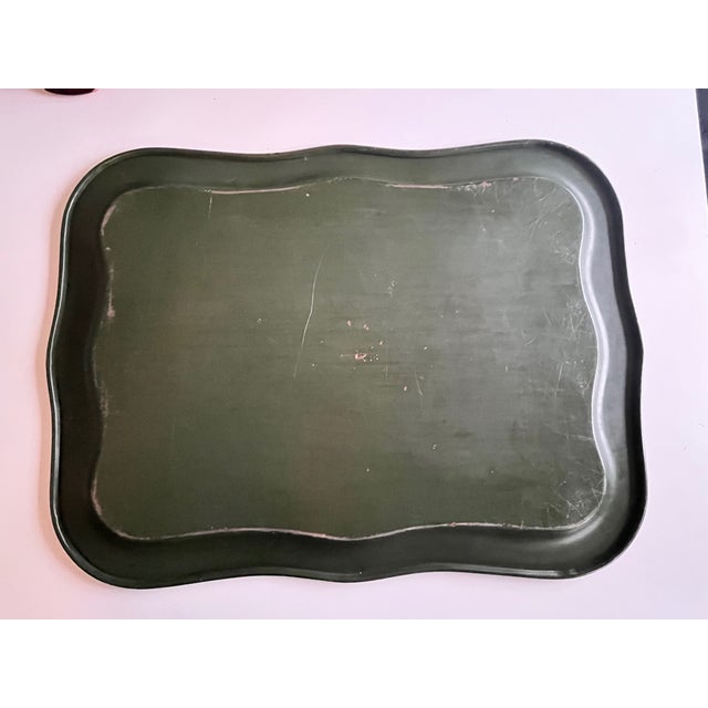 Georges Briard MCM Gold Scalloped Tray For Sale - Image 11 of 11