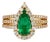 Gia Certified Colombian Emerald and Natural Diamond Ring in Solid 18k Gold For Sale