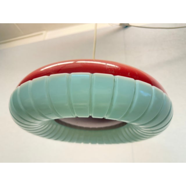 Metal Red Siform UFO Pendant from Siemens, 1960s For Sale - Image 7 of 18