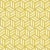 Sample - Schumacher Tumbling Blocks Geometric Stripes Wallpaper in Citron Yellow For Sale