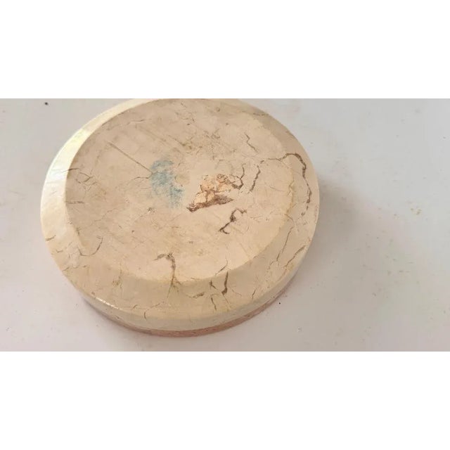 Large Italian Pink Marble Ashtray, 1960s For Sale - Image 11 of 14