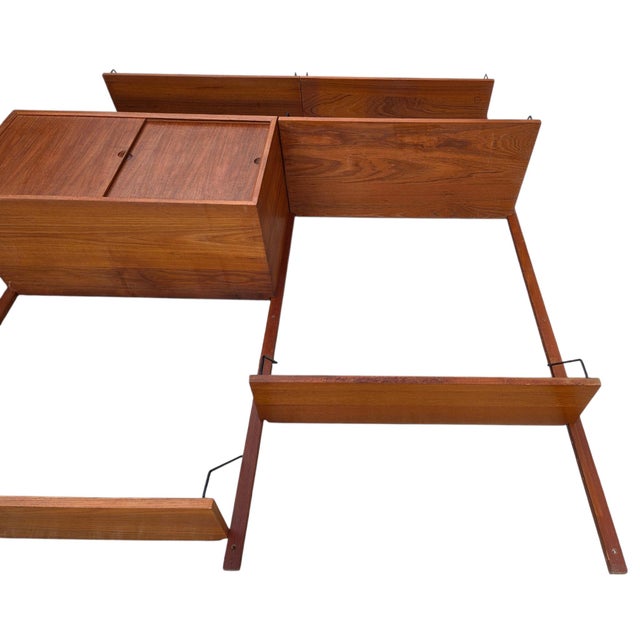 1950 Poul Cadovius Design Wall Mounted Shelf Modular Royal System Teak Cado Unit For Sale - Image 13 of 16