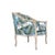 A generously proportioned bergère-style armchair with a sculptural branch-form carved wood frame and newly upholstered...