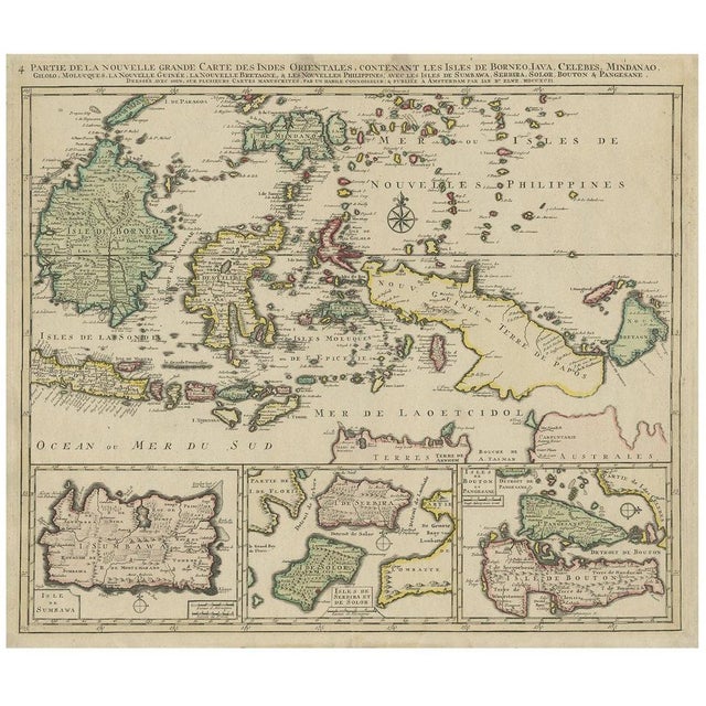 Late 18th Century Map of the East Indonesian Islands of Borneo, Celebes, New Guinea and Bali, 1792 For Sale - Image 5 of 5