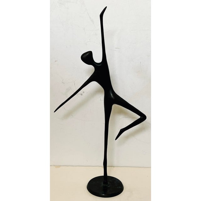 Elegant bronze ballet sculptures by Great Britain-born Bodrul Khalique (1978–2013) artist who was one of the most...