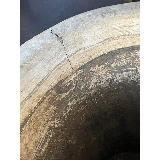 Large Pair Neoclassical Style Cast Stone Planters With Undertrays For Sale In San Francisco - Image 6 of 9