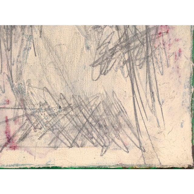 Contemporary Abstracted Portrait of a Girl With a Flower For Sale In Monterey, CA - Image 6 of 8