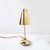 Mid-Century Modernist Space Age Polished Brass Table Lamp For Sale In New York - Image 6 of 12