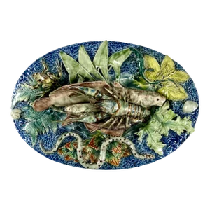 Thomas Sergent Palissy Trompe L’oeil Crustaceans School of Paris Wall Plaque