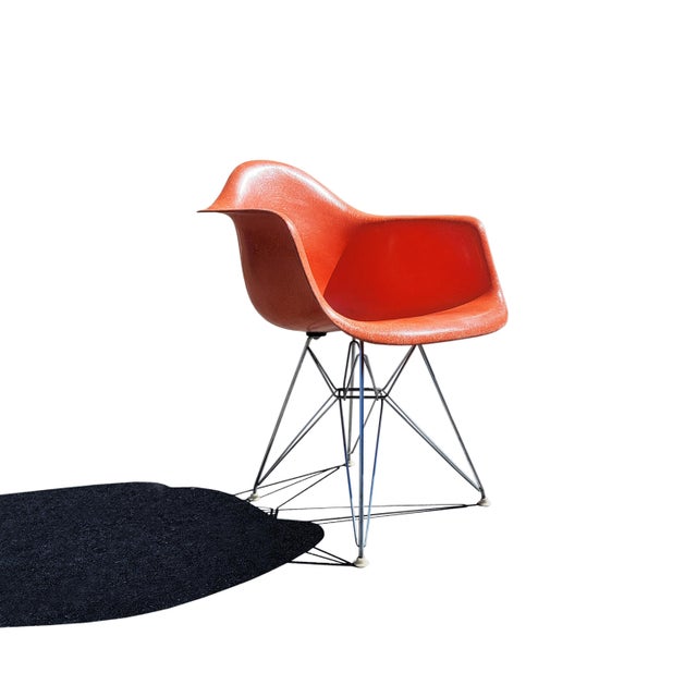 Mid-Century Modern Eames Dar Fiberglass Armchair For Sale - Image 10 of 10