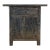 Distressed Rustic Black Rough Grain Wood Side Table Nightstand Cabinet For Sale