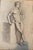 Carl H. Berberich, Male Nude Leaning on a Pedestal, Pencil on Paper For Sale - Image 12 of 12