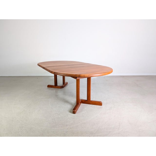 Mid-Century Modern Extendable Dining Table in Teak, 1960 For Sale - Image 9 of 12