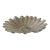 Mid-Century Clear Irridescent Bowl Large With Ruffled Edges For Sale