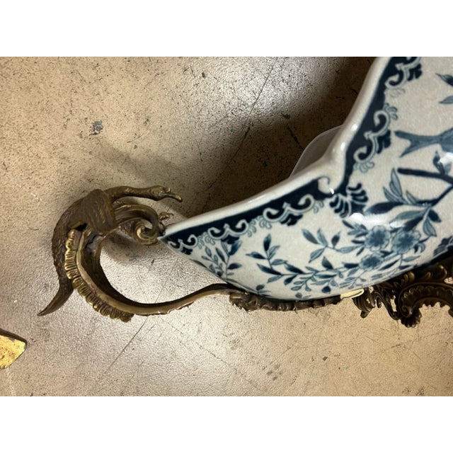 Antique Large Footed Cachepot With Dragons by Coalport For Sale - Image 11 of 13