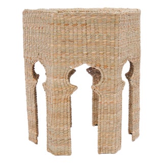 Moorish Style Woven Reed Stand or Table For Sale