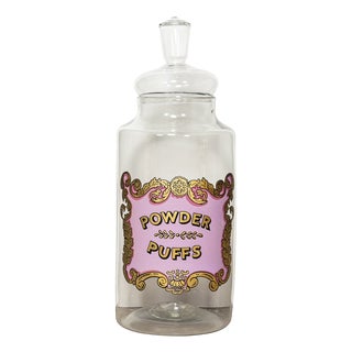 Victorian Hand-Blown Glass Apothecary Jar, 1900s For Sale